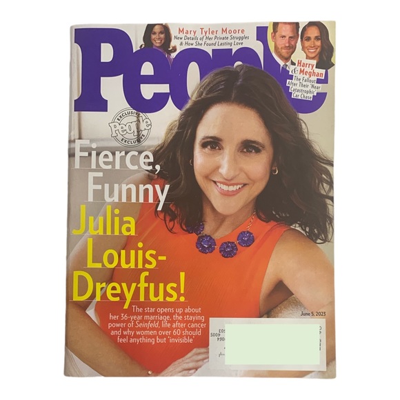 People Magazine June 5 2023 Julia Louis Dreyfus Mary Tyler Moore Harry Meghan - Picture 1 of 4